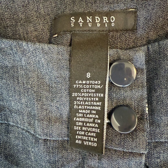 Sandro Gray Cropped Jumpsuit - Picture 11 of 11